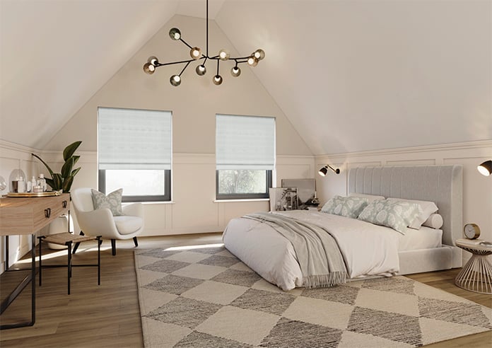 Shima Faux Silk, Silver - Twist&Fit Roman Blind - Image 7